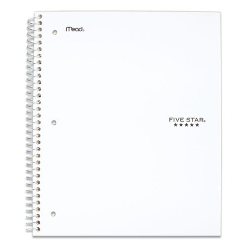Wirebound Notebook, 5-subject, Wide/legal Rule, Randomly Assorted Cover Color, (200) 10.5 X 8 Sheets