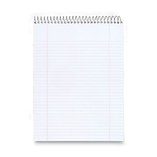 Stiff-back Wire Bound Notepad, Medium/college Rule, Navy Cover, 70 White 8.5 X 11.5 Sheets