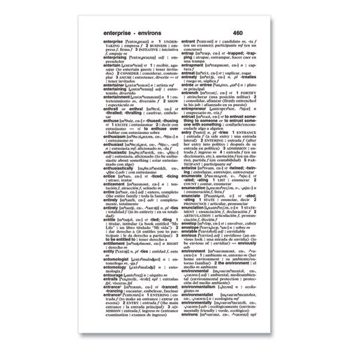 Merriam-webster Spanish-english Dictionary, Revised/updated Edition, Paperback, 4.14" X 6.75" (1" Thick), 928 Pages