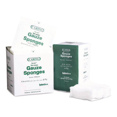 Non-woven Gauze Sponges, Non-sterile, 4-ply, 4 X 4, 200/box