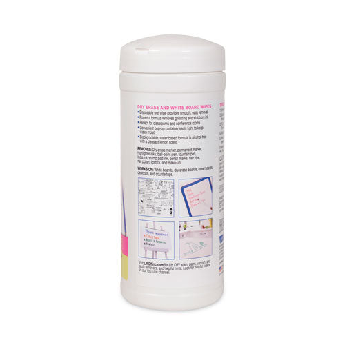 Dry Erase Board Cleaner Wipes, 7 X 12, 40/canister