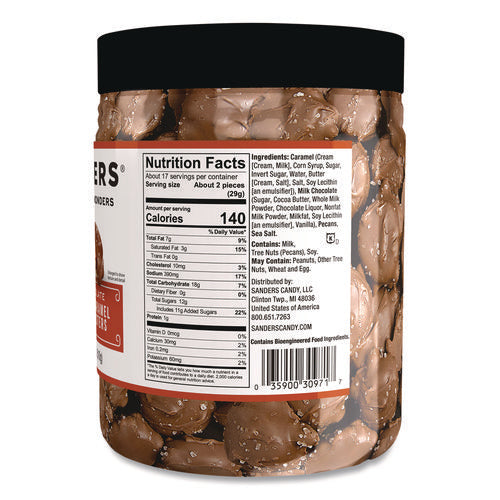 Small Batch Wonders Sea Salt Caramel Pecan Clusters, 18 Oz Tub