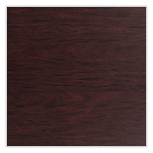 Cafe Table, 36" Diameter X 42h, Round Top/base, Mahogany Top, Black Base