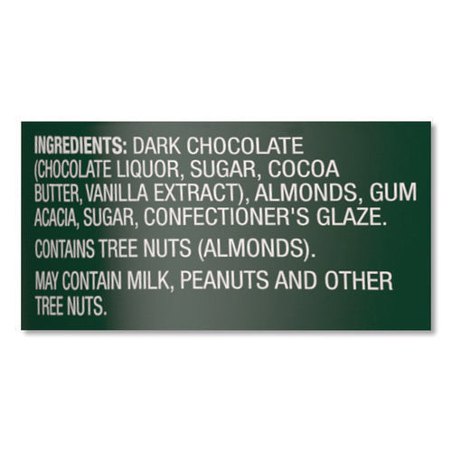 Dipped Almonds, Dark Chocolate, (8) 1 Oz Bags