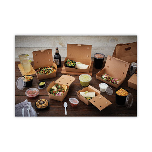 Earthchoice Onebox Paper Box, 37 Oz, 4.5 X 4.5 X 2.5, Brown, 312/carton