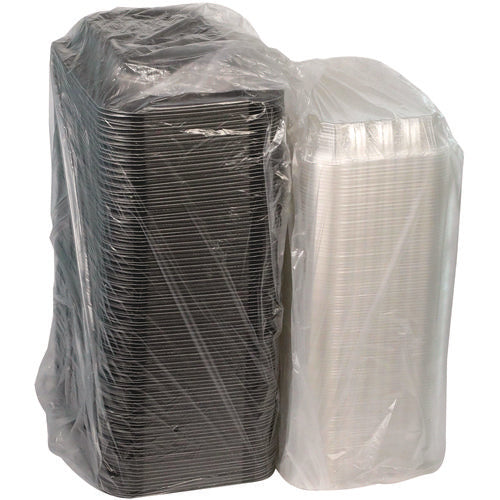 Clearview Mealmaster Chicken Barn, 13.3 X 8.4 X 4, Black/clear, Plastic, 105/carton
