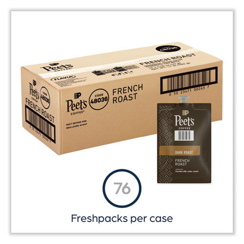 Flavia Ground Coffee Freshpacks, French Roast, 76/carton