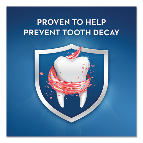 Kids' Sparkle Toothpaste, Bubblegum Flavor, 0.85 Oz Tube, 72/carton