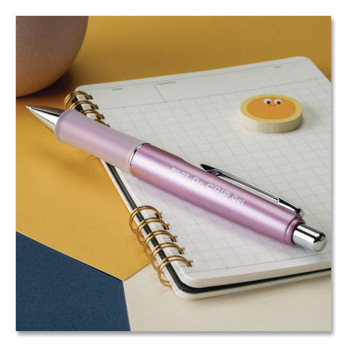 Dr. Grip Limited Gel Pen, Retractable, Fine 0.7 Mm, Black Ink, Champagne Mauve Barrel