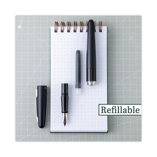 Mr Metropolitan Collection Fountain Pen, Medium 1 Mm, Black Ink, Black Barrel