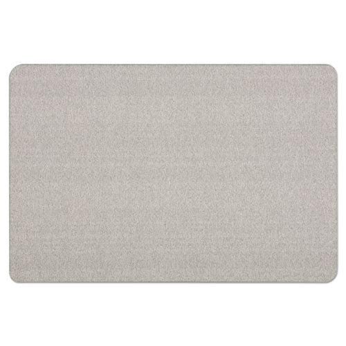 Oval Office Fabric Board, 36" X 24", Gray Surface
