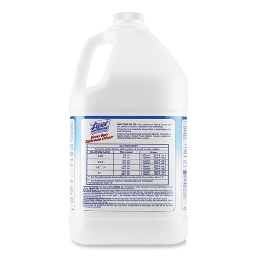 Disinfectant Heavy-duty Bathroom Cleaner Concentrate, Fresh Lime, 1 Gal Bottle, 4/carton