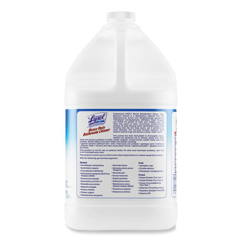 Disinfectant Heavy-duty Bathroom Cleaner Concentrate, Fresh Lime, 1 Gal Bottle