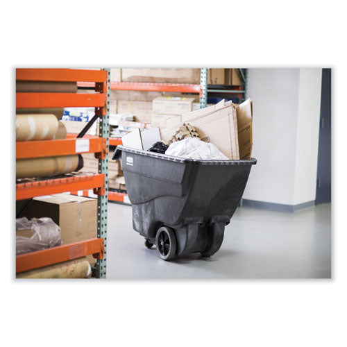 0.75 Cu Yd Structural Foam Tilt Truck, 600 Lb Capacity, Black