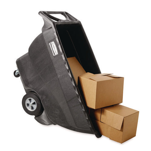 0.75 Cu Yd Structural Foam Tilt Truck, Standard Duty, 1,000 Lb Capacity, Black