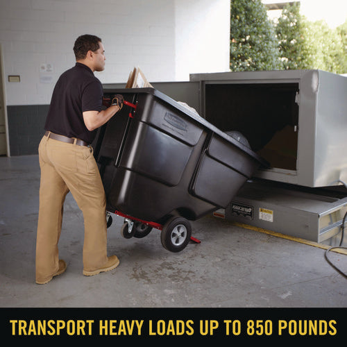 1 Cu Yd Brute Rotomolded Tilt Truck, 850 Lb Capacity, Black
