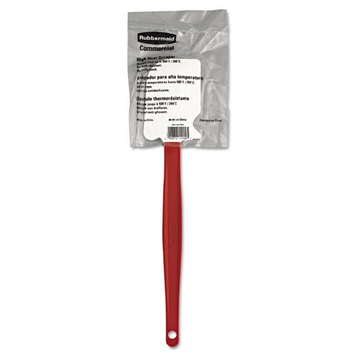 High-heat Cook's Scraper, Plastic, 13.5", Red/white