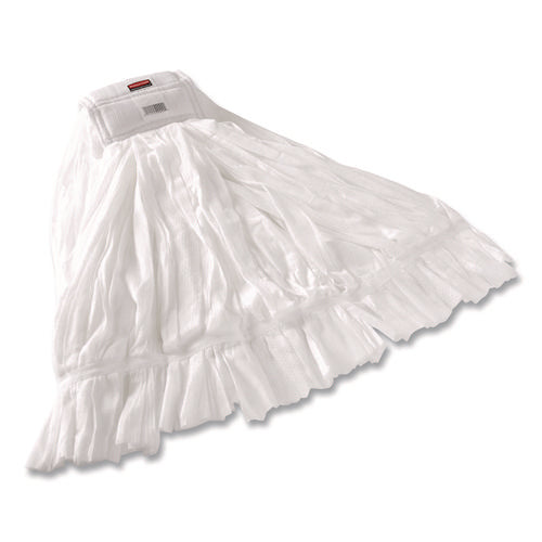 Disposable Mop, Nonwoven Fiber, #24, 5" Headband, White