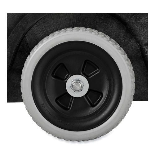 0.5 Cu Yd Structural Foam Tilt Truck, Utility Duty, 450 Lb Capacity, Black