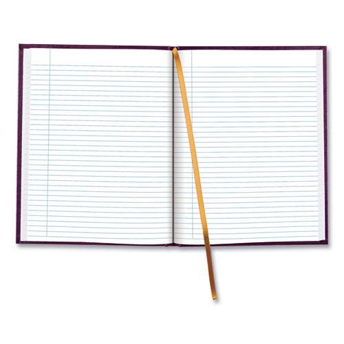 Executive Notebook With Ribbon Bookmark, 1-subject, Medium/college Rule, Grape Cover, (75) 10.75 X 8.5 Sheets