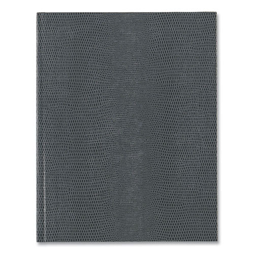 Executive Notebook With Ribbon Bookmark, 1-subject, Medium/college Rule, Cool Gray Cover, (75) 10.75 X 8.5 Sheets