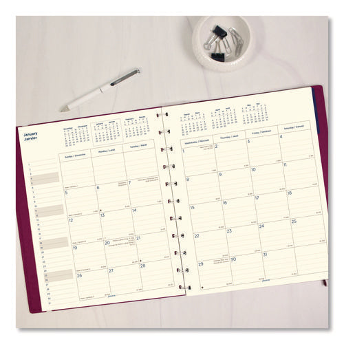 Soft Touch 17-month Planner, 10.88 X 8.5, Fuchsia Cover, 17-month: Aug 2025 To Dec 2026