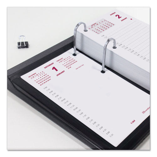 Daily Calendar Pad Refill, 6 X 3.5, White/burgundy/gray Sheets, 12-month (jan To Dec): 2026