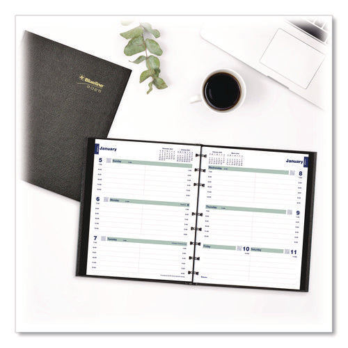 Plan And Link Weekly Appointment Planner, 11" X 9.06", Black Cover, 12-month (jan To Dec): 2026