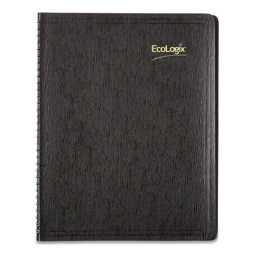 Ecologix Recycled Monthly Planner, Ecologix Artwork, 11 X 8.5, Black Cover, 14-month: Dec 2025 To Jan 2027
