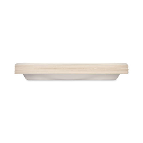 Ecosave Tableware, Plate, Sugarcane, 6.75" Dia, White, 30/pack, 12 Packs/carton