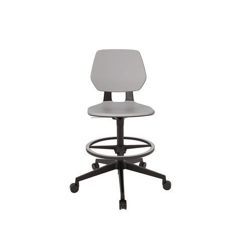 Commute Extended Height Task Chair, Supports Up To 275 Lb, 18.25" To 22.25" Seat Height, Gray/black