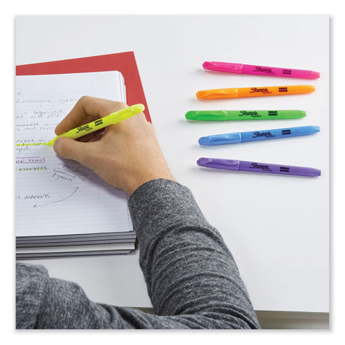 Pocket Style Highlighters, Assorted Ink Colors, Chisel Tip, Assorted Barrel Colors, 24/pack