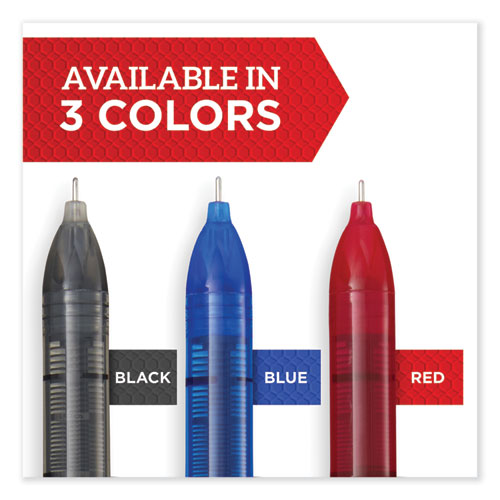Professional Design Rollerball Pen, Stick, Fine 0.5 Mm, Black Ink, Black Barrel, 4/pack