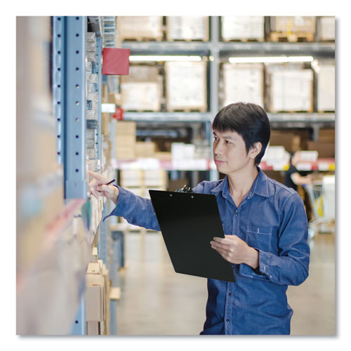 Aluminum Clipboard, 1" Clip Capacity, Holds 8.5 X 11 Sheets, Black