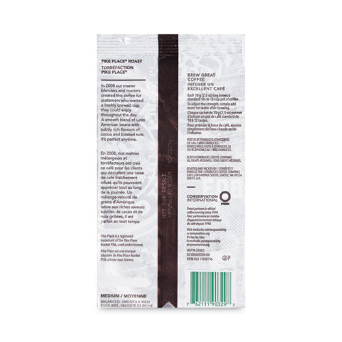 Coffee, Pike Place, 2.5oz, 18/box