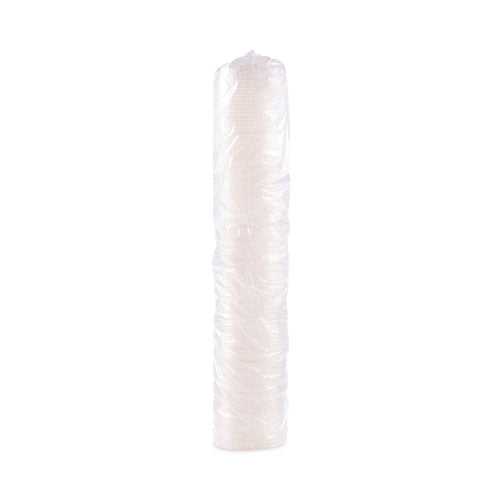 Polystyrene Plastic Flat Straw-slot Cold Cup Lids, Fits 28 Oz Cold Cups, Translucent, 960/carton