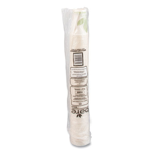 Bare Eco-forward Paper Cold Cups, 9 Oz, Green/white, 100/sleeve, 20 Sleeves/carton