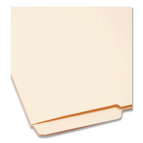 Heavyweight Manila End Tab Folders, 9" High Front, 1/2-cut Tabs: Bottom, Letter Size, 0.75" Expansion, Manila, 100/box
