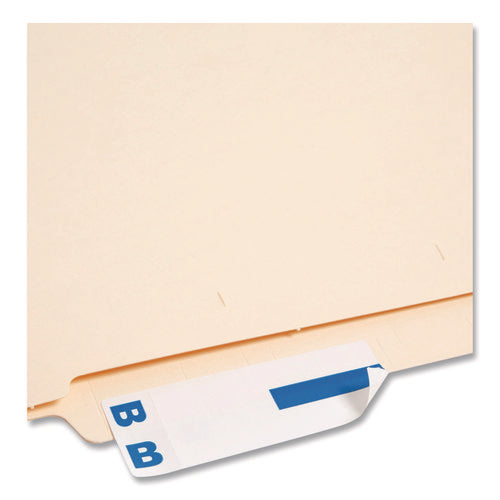 Alphaz Color-coded First Letter Combo Alpha Labels, B/o, 1.16 X 3.63, Dark Blue/white, 5/sheet, 20 Sheets/pack