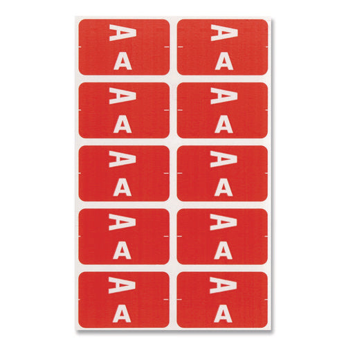 Alphaz Color-coded First Letter Combo Alpha Labels, I/v, 1.16 X 3.63, Pink/white, 5/sheet, 20 Sheets/pack