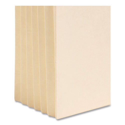 Manila End Tab Tuff Pockets, 5.25" Expansion, Letter Size, Manila, 10/box