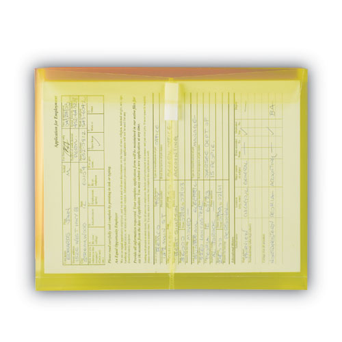 Poly Side-load Envelopes, Fold-over Closure, 9.75 X 11.63, Assorted Colors, 6/pack