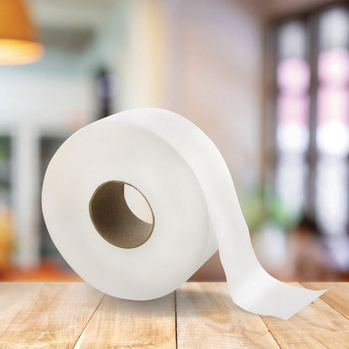 Jumbo Bath Tissue, 2-ply, 3.3" X 1,000 Ft, White, 12 Rolls/carton