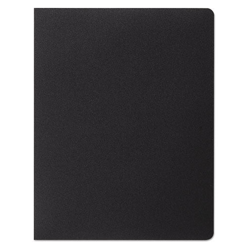 Opaque Plastic Presentation Covers For Binding Systems, Plastic, Round Corners, 11.25 X 8.75, Black, 25/pack