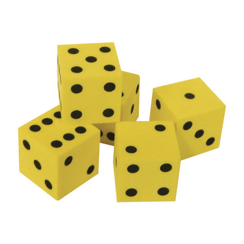 Traditional Foam Dice, Grades K To 4, 20/pack