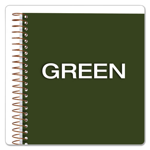 Gold Fibre Wirebound Project Notes Book, Project-management Format, Green Cover, (84) 9.5 X 7.25 Sheets