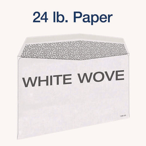 1099 Double Window Envelope, Commercial Flap, Gummed Closure, 5.63 X 9, White, 24/pack