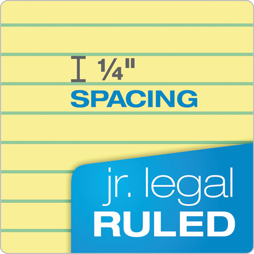 "the Legal Pad" Ruled Perforated Pads, Narrow Rule, (50) Canary-yellow 5 X 8 Sheets, Dozen