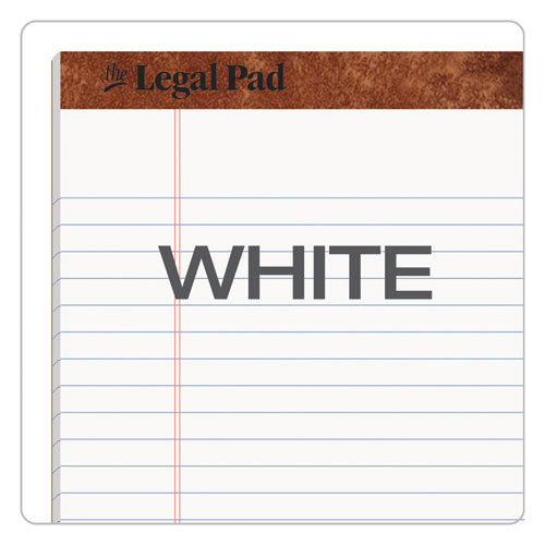 "the Legal Pad" Ruled Perforated Pads, Wide/legal Rule, (50) White 8.5 X 11.75 Sheets, Dozen