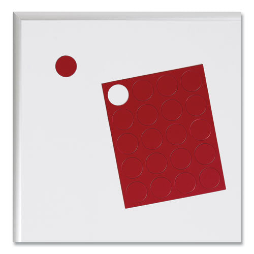 Heavy-duty Board Magnets, Circles, 0.75" Diameter, Red, 20/pack